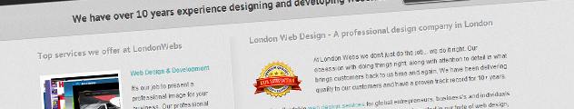 LondonWebs launch new homepage