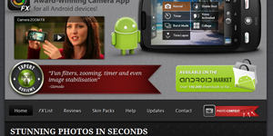Camera ZOOM FX App Website
